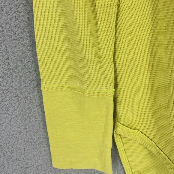 Soft Surroundings yellow base layer pullover thermal women’s shirt medium warm - Picture 4 of 9